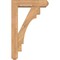 Ekena Millwork Merced Craftsman Smooth Bracket w/ Offset Brace, Western Red Cedar, 5 1/2"W x 20"D x 32"H BKT0604X20X32MRC04SWR - alternate 4